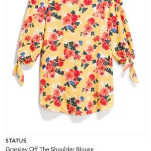 Status off shoulder blouse